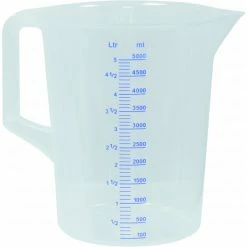 MESURE 5 LITRES GRADUEE-TRANSPARENT--10359UNIVERSEL
